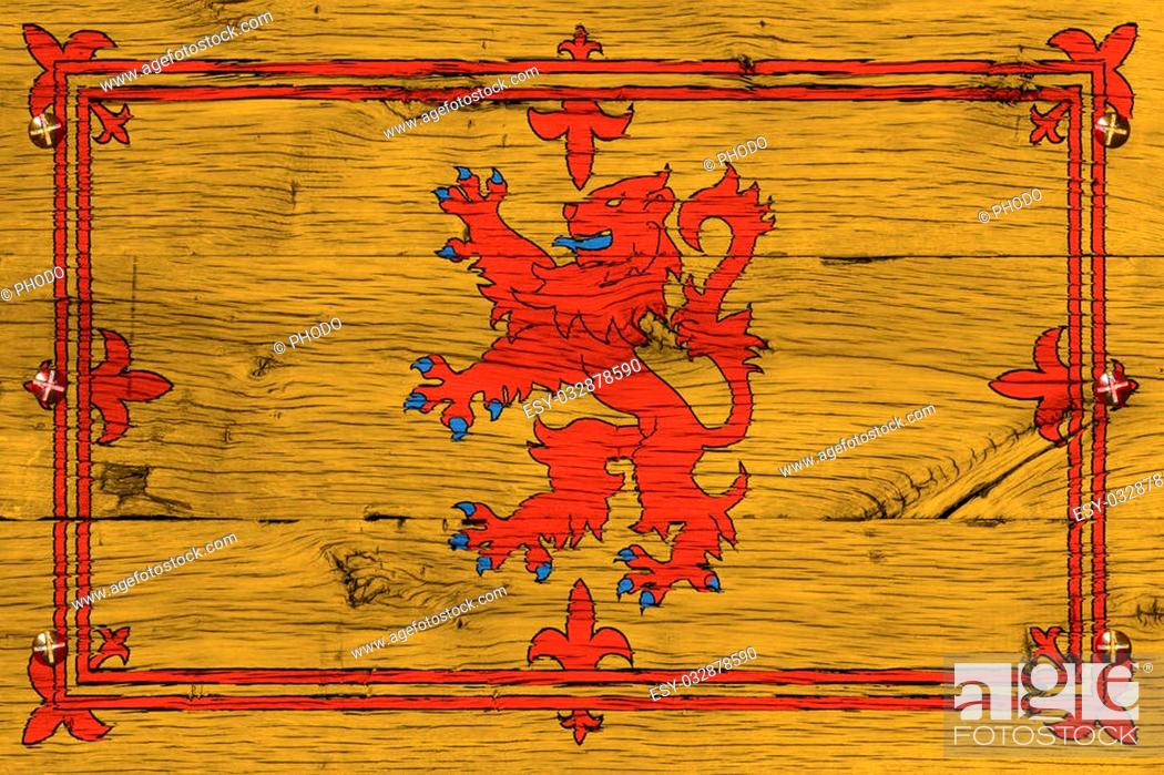 als Button oder Magnet Royal Banner of Scotland schottischer Löwe