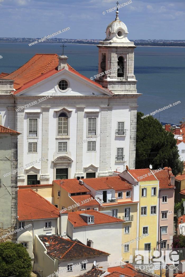 Stock Photo: Portugal, Lisbon, Alfama, Sao Estevao Church,.