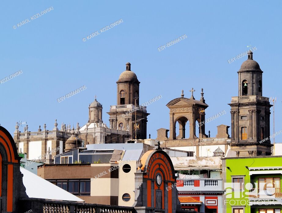 Stock Photo: Cathedral in Las Palmas on Gran Canaria, Canary Islands, Spain.