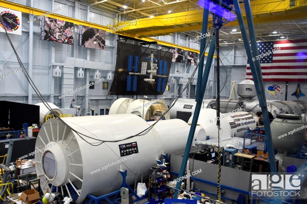 Stock Photo: Astronaut Training Facility at Space Center in Houston Texas.