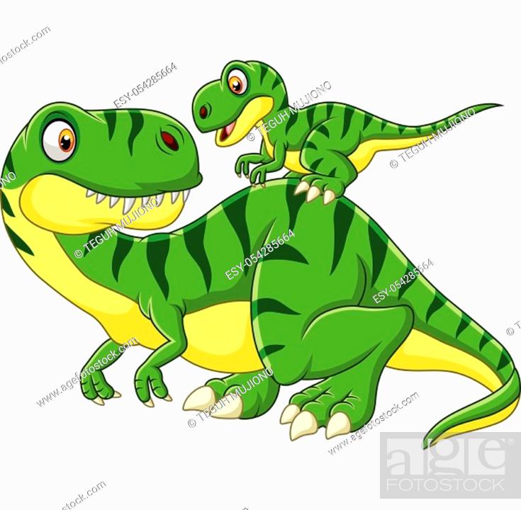 Cartoon Mother and baby dinosaur, Stock Vector, Vector And Low Budget  Royalty Free Image. Pic. ESY-054285664 | agefotostock