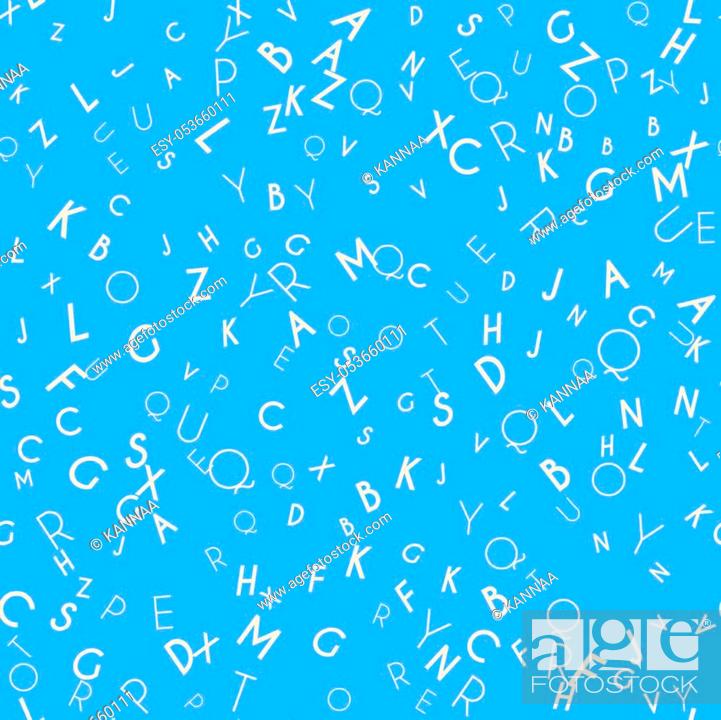 Random letters seamless pattern. Abstract background with alphabet, Stock  Photo, Picture And Low Budget Royalty Free Image. Pic. ESY-053660111 |  agefotostock