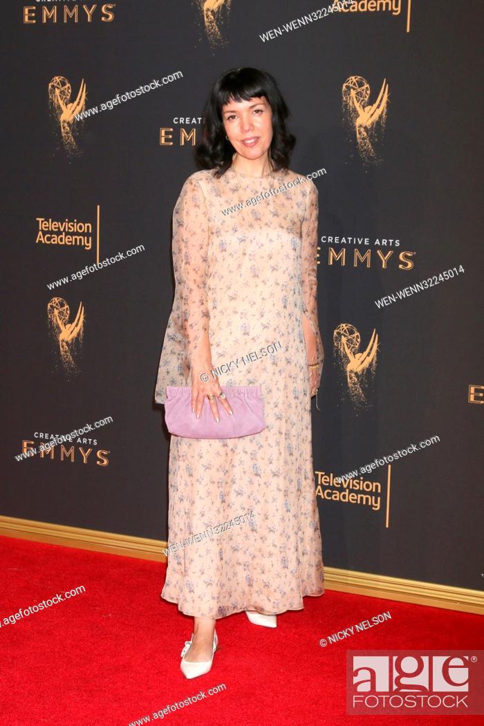 Stock Photo: 69th Primetime Creative Arts Emmy Awards held at the Microsoft Theatre - Day 1 - Arrivals Featuring: Sarah Barnett Where: Los Angeles, California.