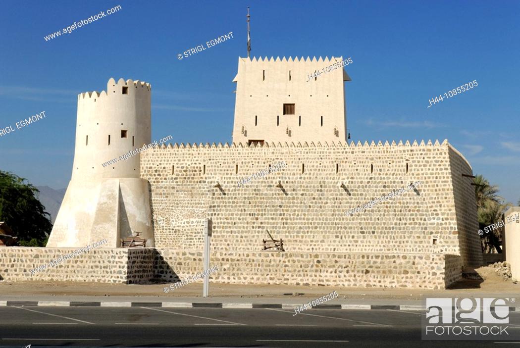 Stock Photo: 10855205, historical, see fort, Kalba, Fujairah, e.