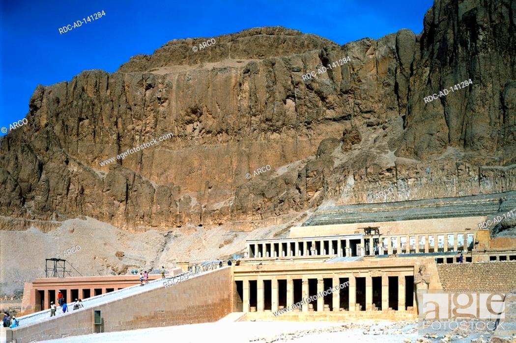 Stock Photo: Hatschepsut Temple Valley of the Kings Egypt.