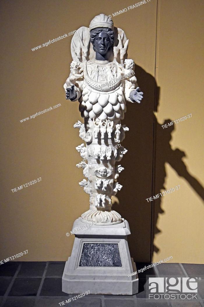 Stock Photo: Artemis Efesia, Giustiniani collection, 2nd century AD at the exhibition 'I Marmi Torlonia. Collezionare capolavori', 96 masterpieces from the Torlonia.