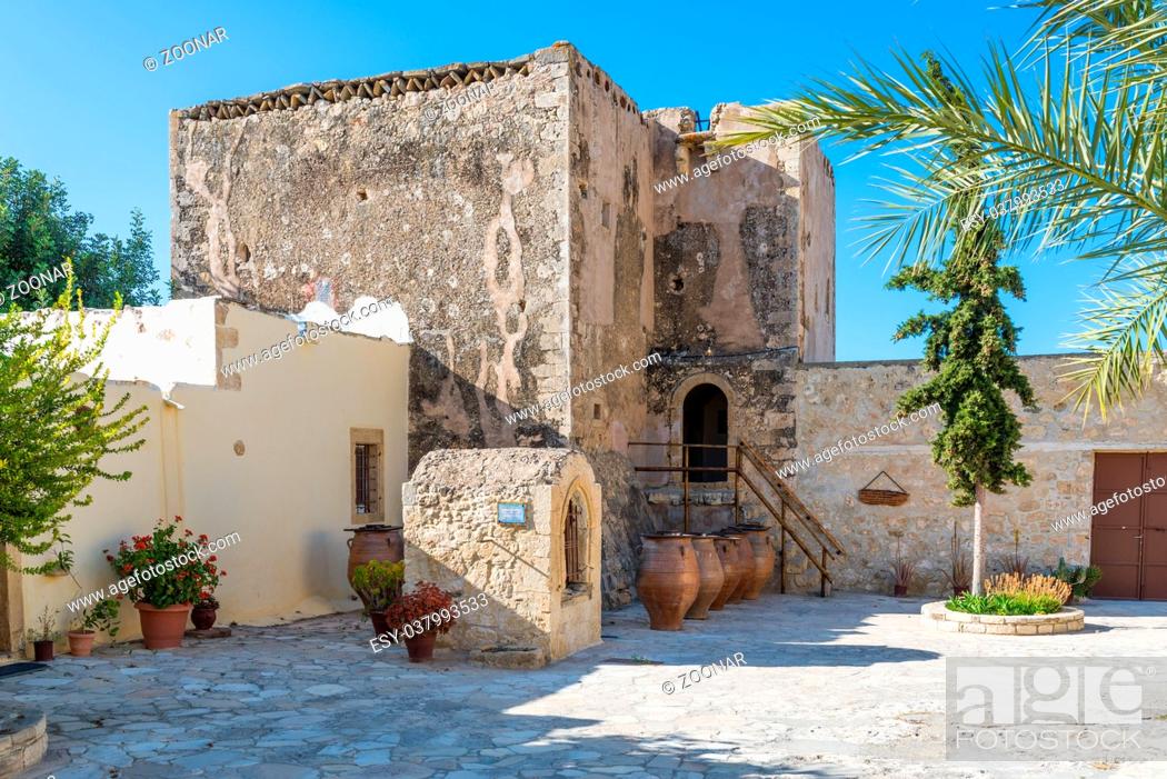 Stock Photo: Monastery Odigidria in the south central of Crete.