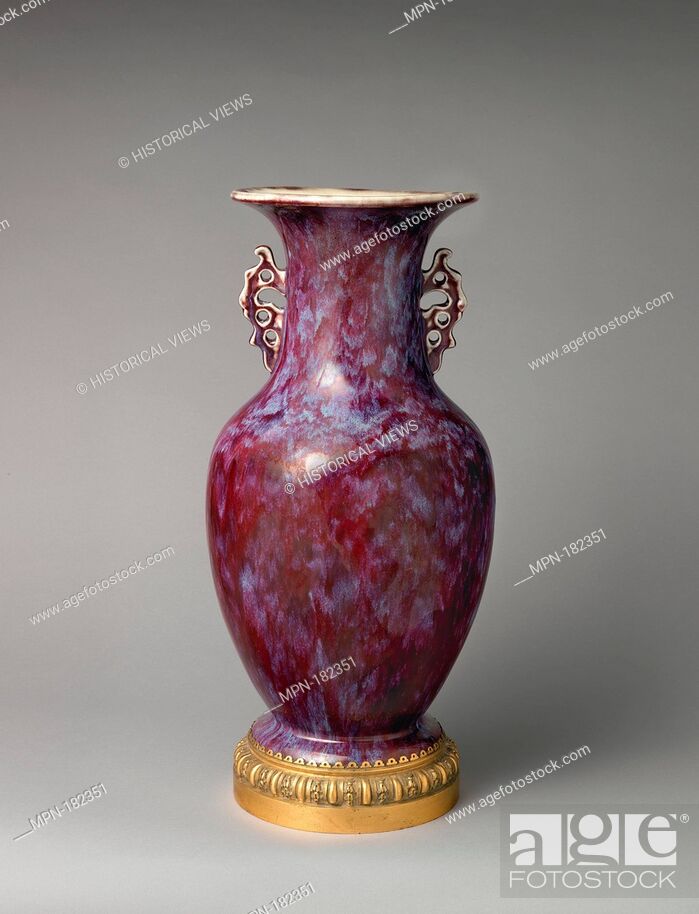 Stock Photo: Vase. Maker: Ernest Chaplet (French, Sèvres 1835-1909 Choisy-le-Roi); Date: ca. 1891; Culture: French, Choisy-le-Roi; Medium: Porcelain.