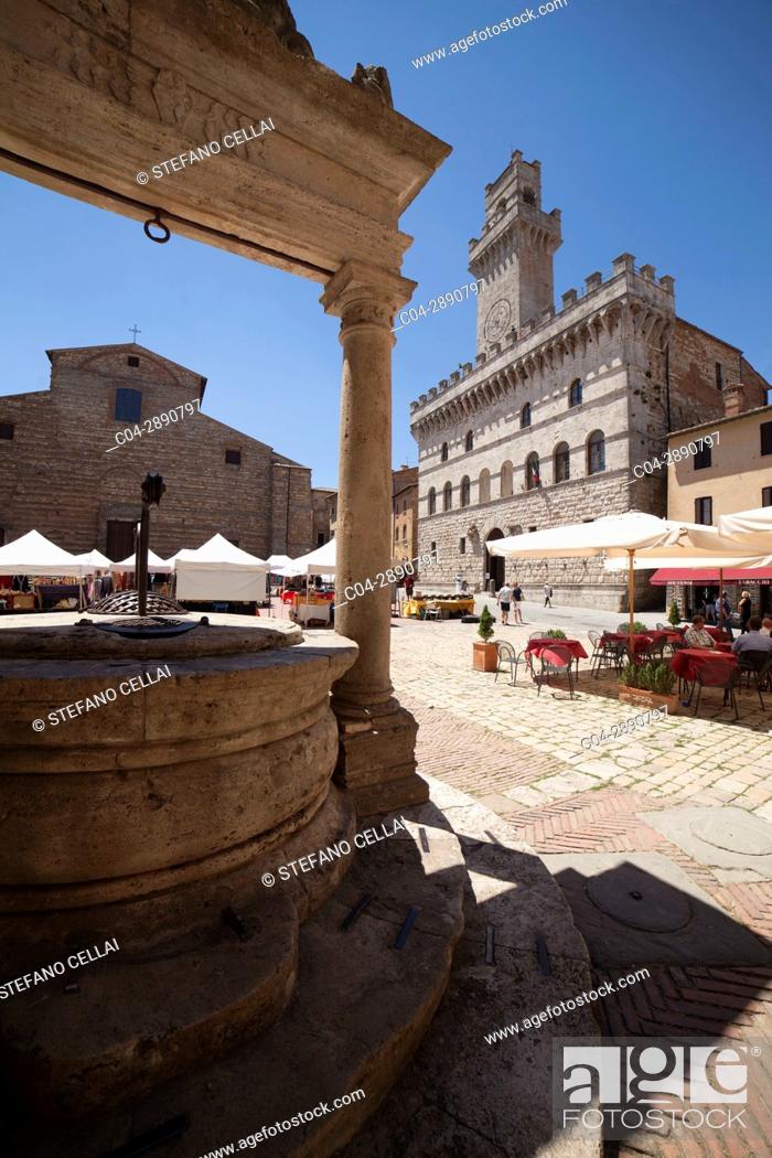 Stock Photo: Europe, Italy, Tuscany, Montepulciano city.