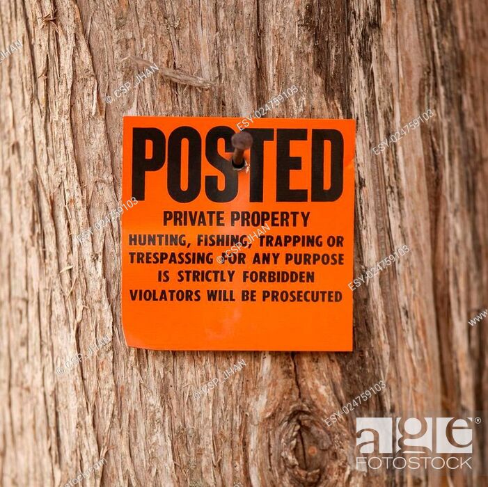 Stock Photo: Private Property Sign.