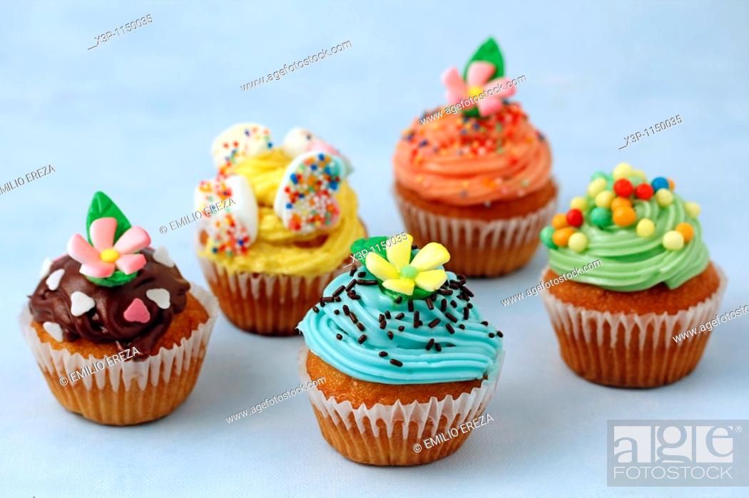 Stock Photo: Cupcakes.