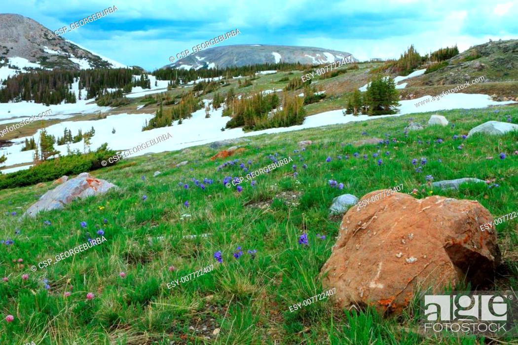 Stock Photo: Mountain landscape of Wyoming.
