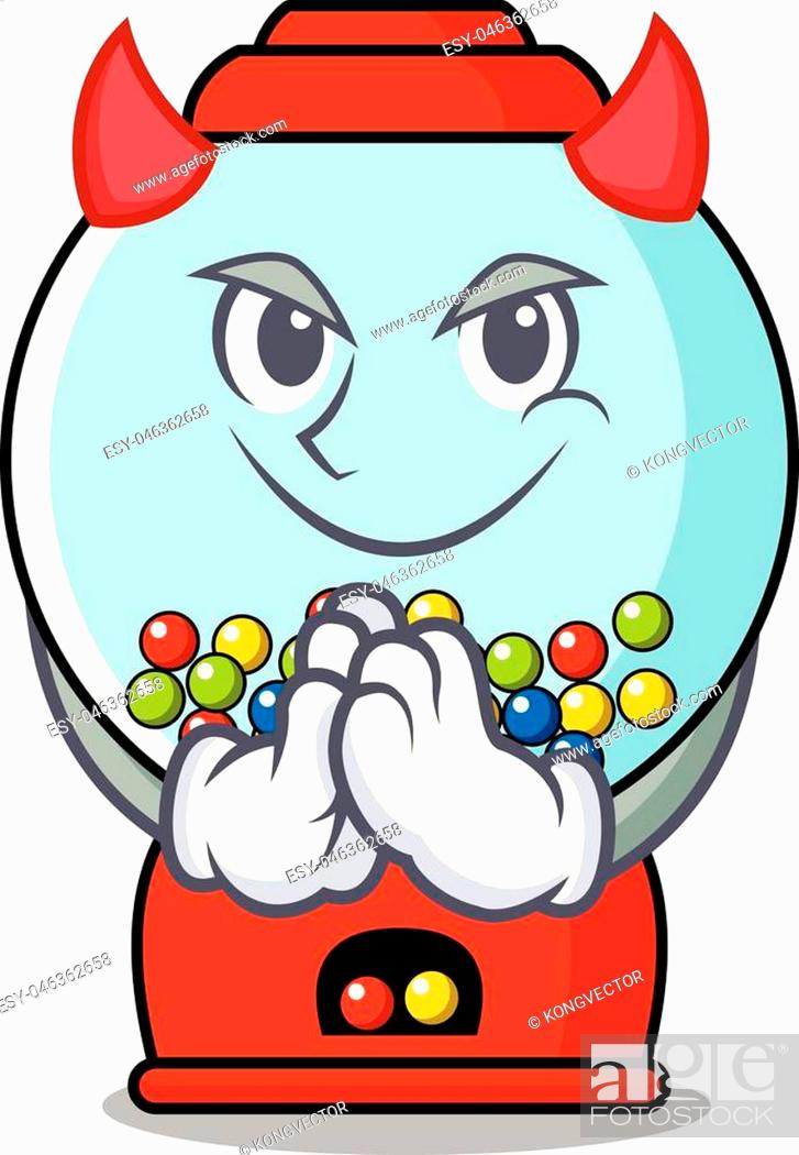 Devil gumball machine mascot cartoon vector illustration, Stock Vector,  Vector And Low Budget Royalty Free Image. Pic. ESY-046362658 | agefotostock