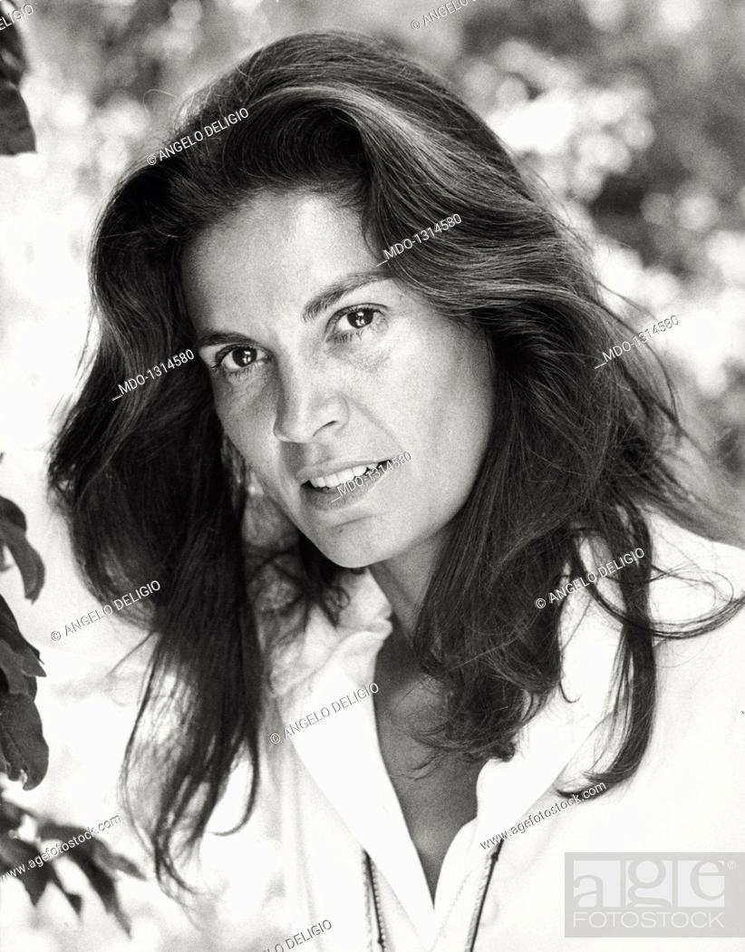 Photo de stock: Portrait of Florinda Bolkan. Portrait of Brazilian actress Florinda Bolkan. Taormina, 1970s.