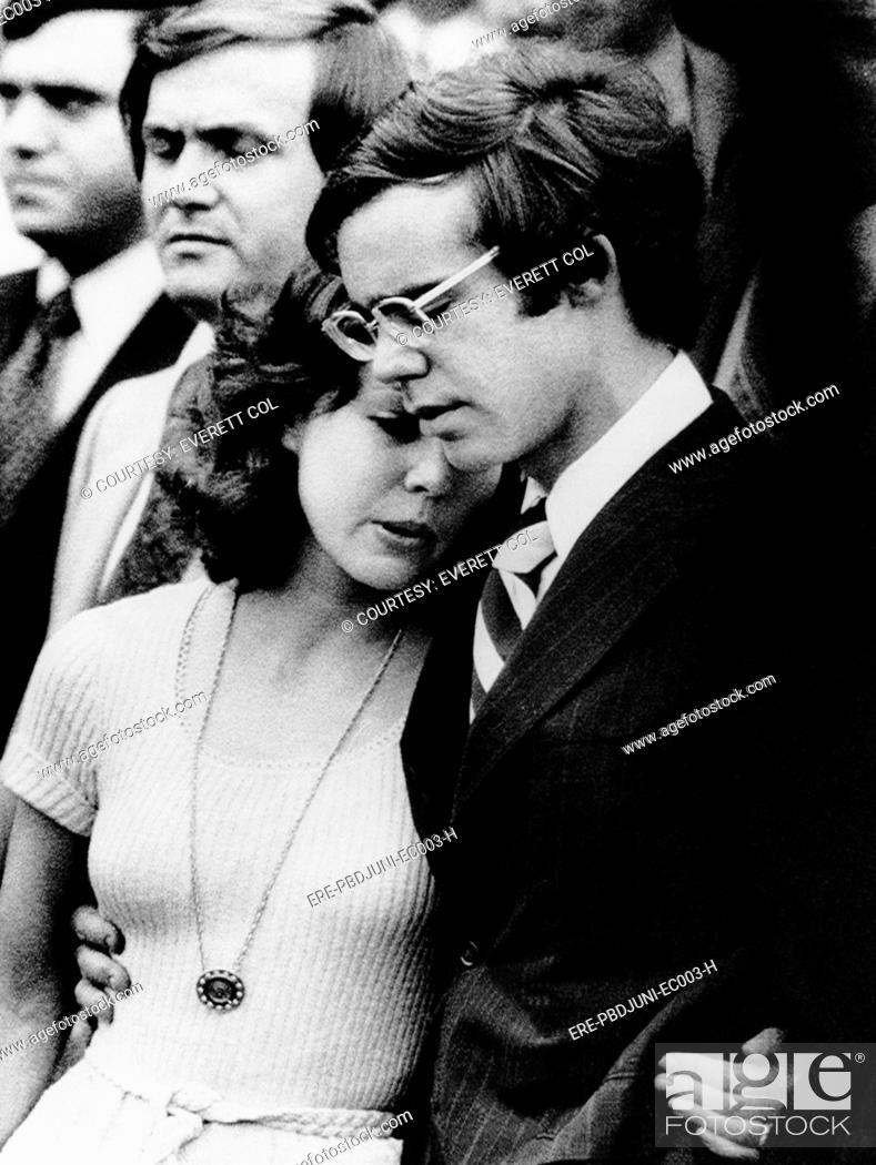 1971 White House David And Julie Eisenhower Nixon Silver Halide Photo 