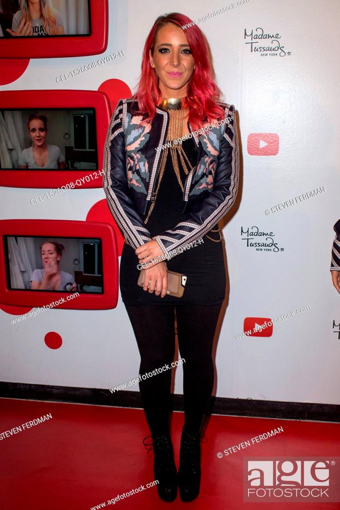 Jenna Mourey, aka Jenna Marbles at the press conference for Madame Tussauds New York Unveils Wax..., Stock Photo, Picture And Rights Managed Pic. CEL-1526O08-QY012-H | agefotostock