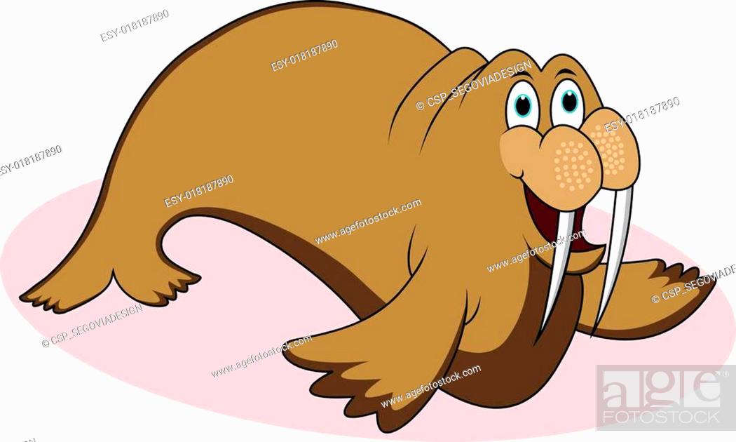 funny walrus cartoon, Stock Vector, Vector And Low Budget Royalty Free  Image. Pic. ESY-018187890 | agefotostock