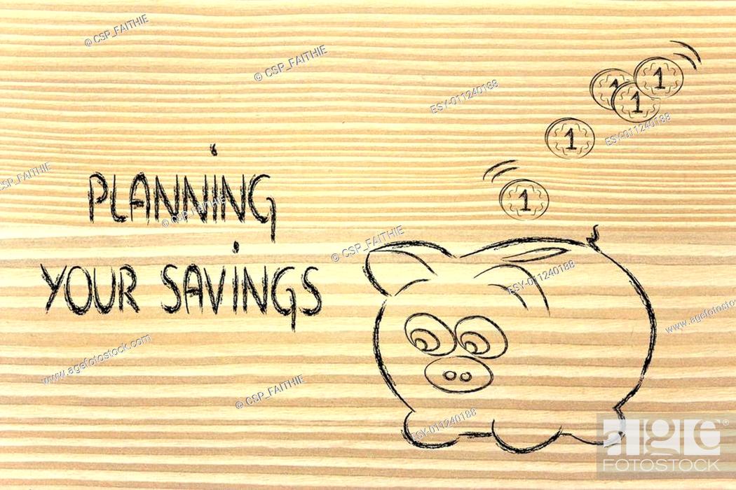 finance and saving money, funny piggy bank with coins dropping i, Stock  Photo, Picture And Low Budget Royalty Free Image. Pic. ESY-011240188 |  agefotostock