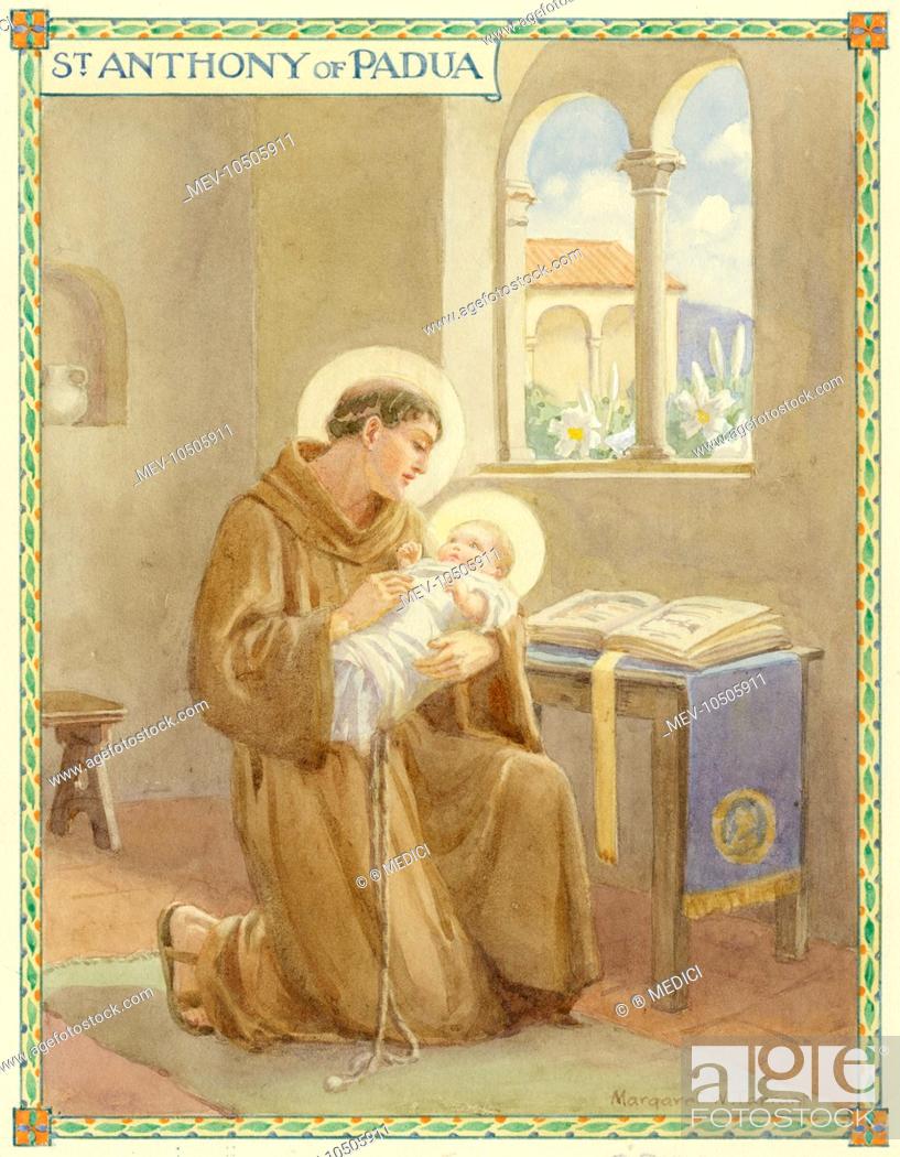 St Anthony of Padua' - Saint Anthony of Padua with the infant ...