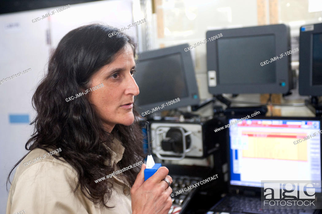 Stock Photo: NASA astronaut Sunita Williams, Expedition 32 flight engineer and Expedition 33 commander, participates in an emergency scenario training session in an.