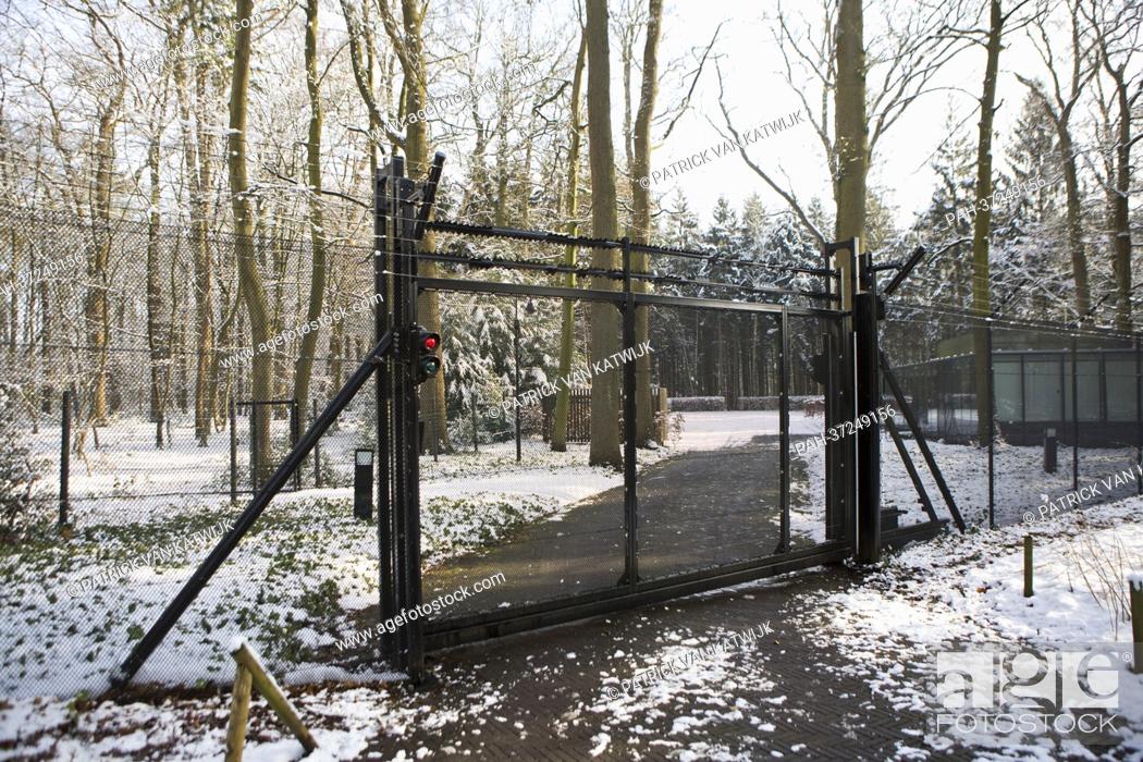 Stock Photo: Lage Vuursche, The Netherlands, the little village where Castle Drakensteyn is hidden in the woods, is pictured on 10 February 2013.