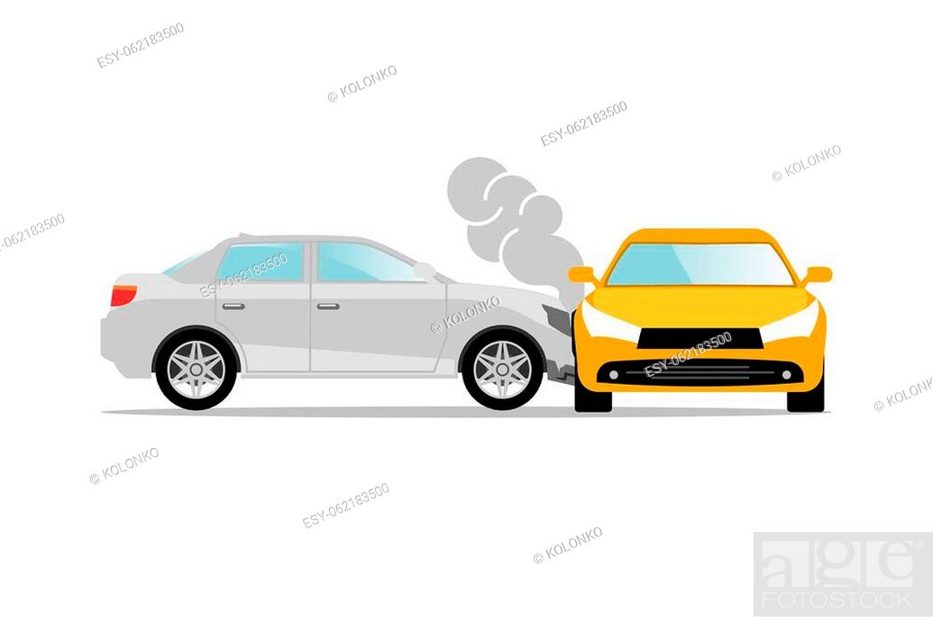 Car accident speed crash vector top view cartoon icon. Car crash concept  illustration, Stock Vector, Vector And Low Budget Royalty Free Image. Pic.  ESY-062183500 | agefotostock