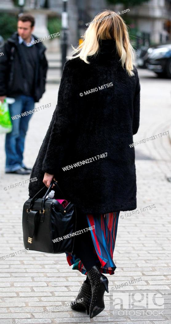Stock Photo: Fearne Cotton leaving the BBC studios in Portland Place after hosting the Live Lounge on Radio 1 Featuring: Fearne Cotton Where: London.