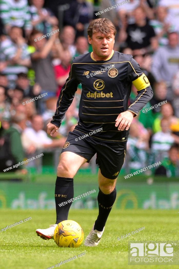 Stock Photo: A charity match is held at Celtic Park between Henrik's Heros vs Lubo's Legends. Featuring: Lubo Moravcik Where: Glasgow.
