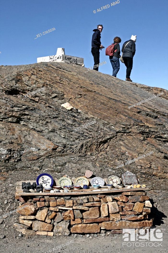 Stock Photo: Mountain pass of Tizi n'Tichka in the Atlas Mountains, Morocco.
