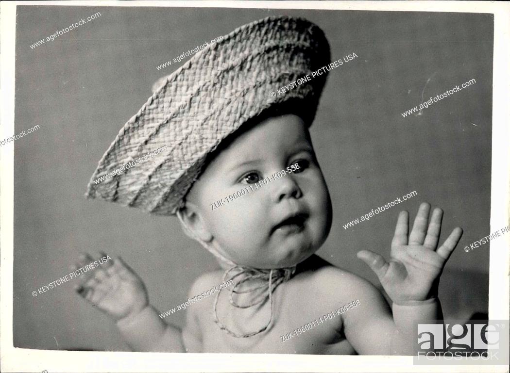 Stock Photo: 1980 - Little Lady.Large Lid.Ready for Ascot: Ascot is only a week away-and all the Ladies are thinking of the fashions-especially the hats that they will seen.