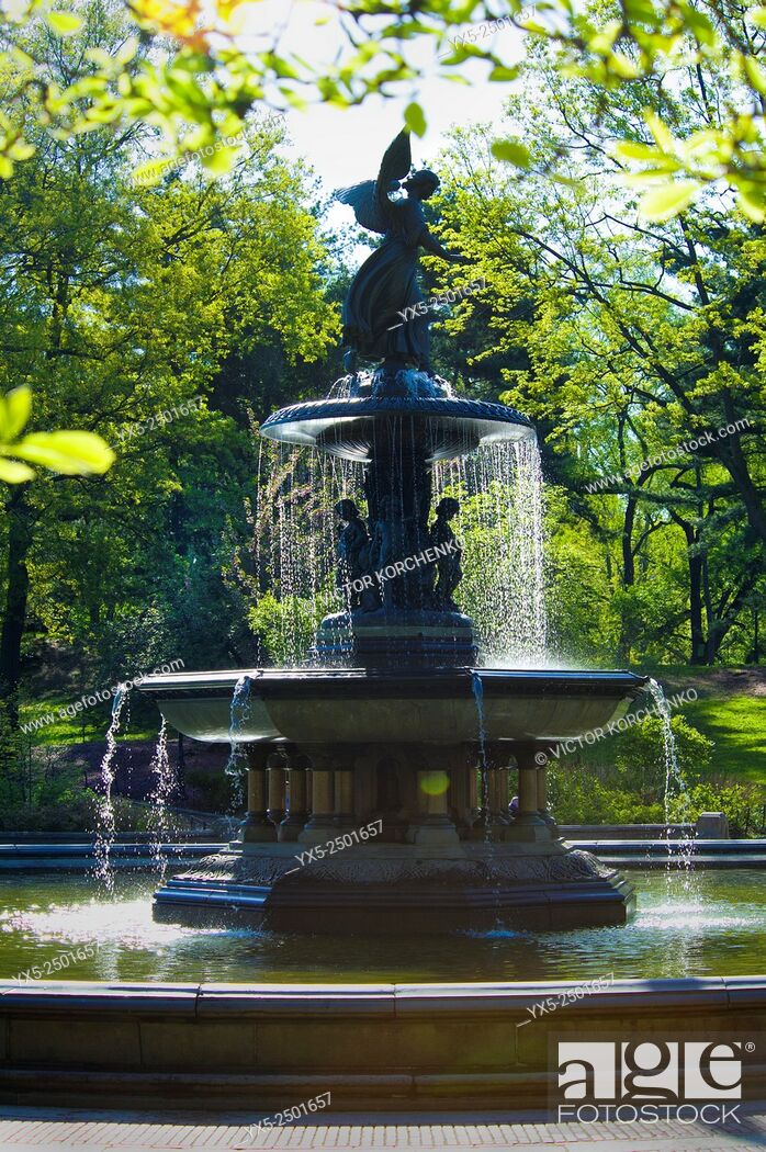 Stock Photo: Central Park fountain.
