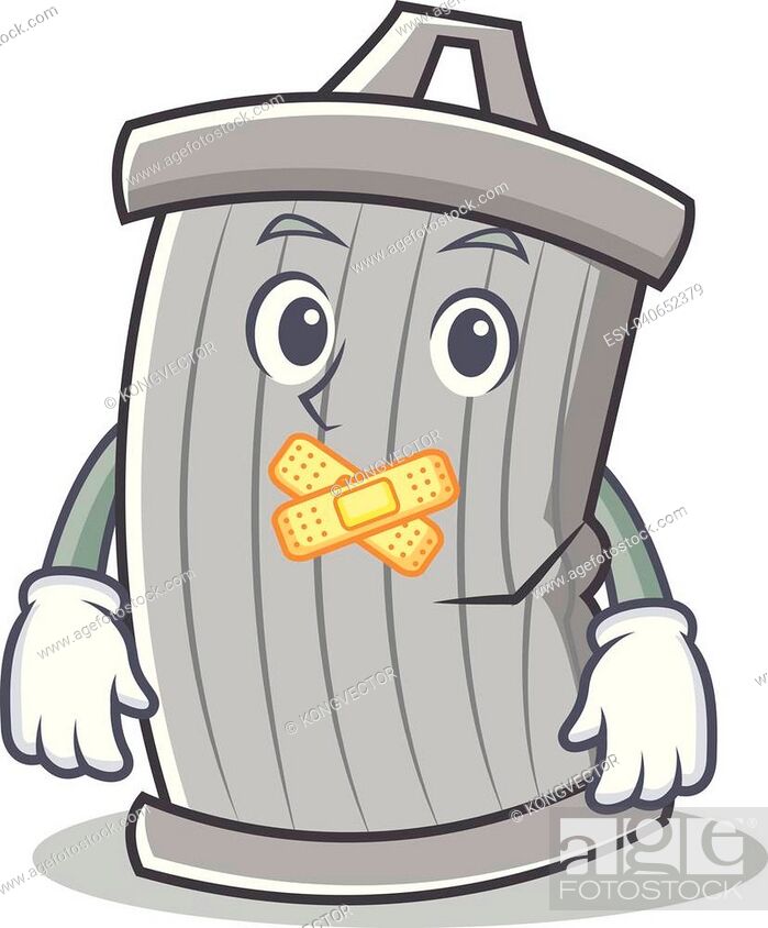 Silent trash character cartoon style vector illsutration, Stock Vector,  Vector And Low Budget Royalty Free Image. Pic. ESY-040652379 | agefotostock