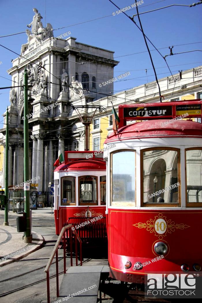 Stock Photo: Lissabon Straßenbahnen.