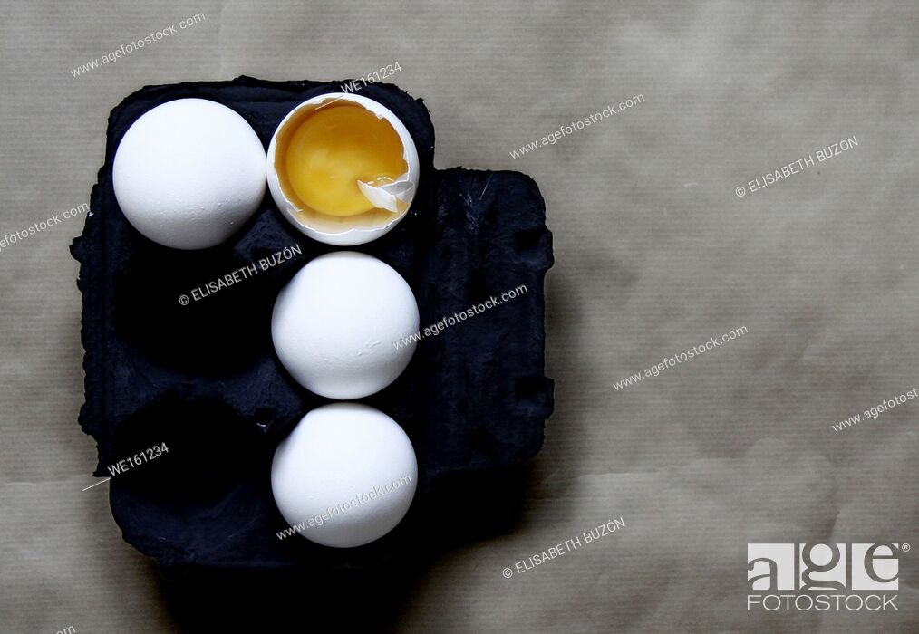 Stock Photo: Image on an egg carton.