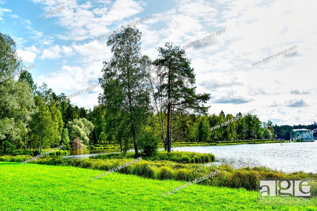 Stock Photo: Gatchina, the largest town in Leningrad Oblast, is best known as the location of the Great Gatchina Palace, one of the main residences of the Russian Imperial.