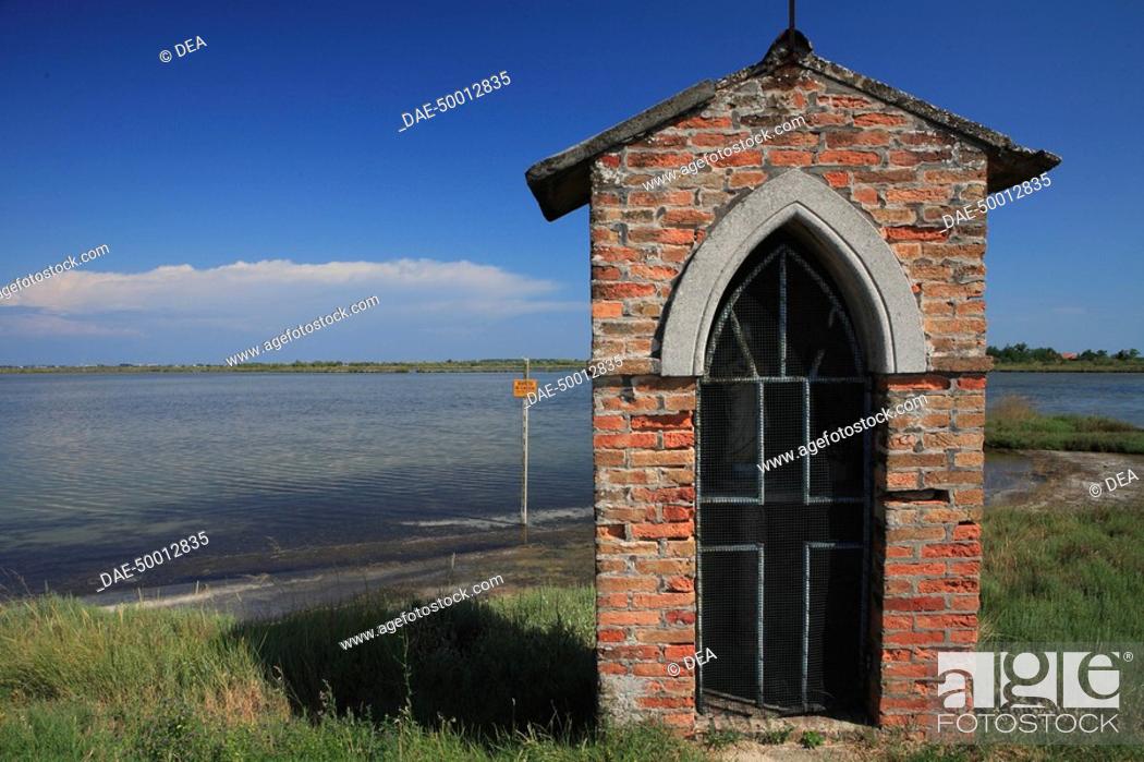 Stock Photo: Italy - Veneto Region - Venice Province - Cavallino-Treporti. Votive chapel at Lio Piccolo.