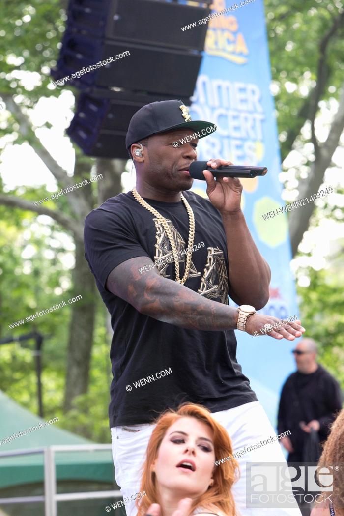 50 Cent performs live on Good Morning America to promote 'Animal Ambition'  his first album in five..., Stock Photo, Picture And Rights Managed Image.  Pic. WEN-WENN21409249 | agefotostock