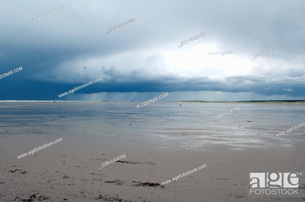 Stock Photo: Gewitterhimmel, Gewitter, Wolken, Sankt Peter-Ording,.