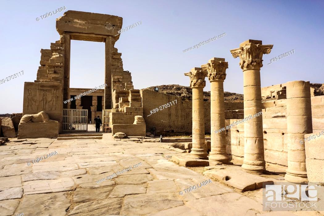 Stock Photo: Dendera temple of Hathor goddess. Upper Egypt.