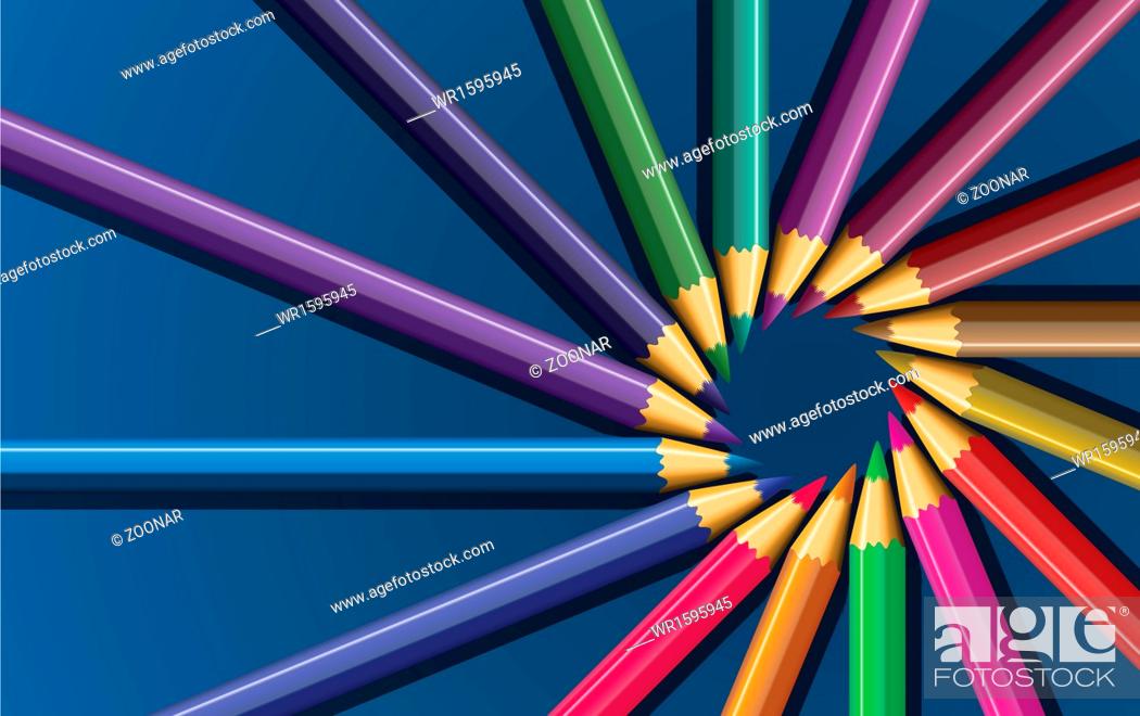 Stock Photo: colored pencils.