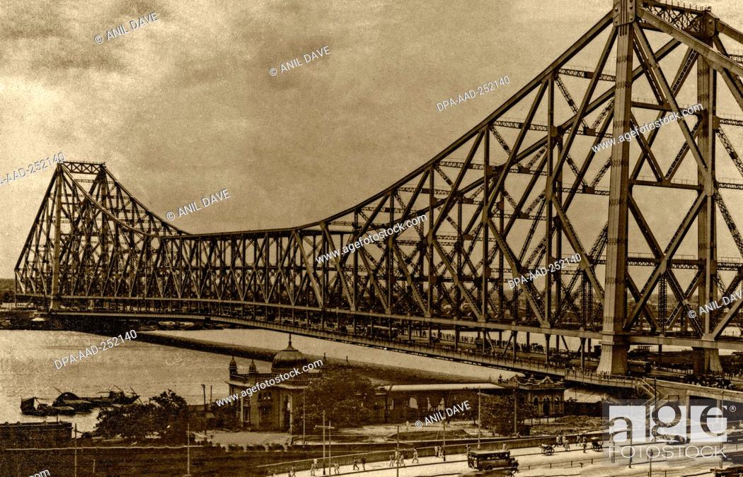 Vintage photo of howrah bridge, kolkata, west bengal, india, asia, Stock  Photo, Picture And Rights Managed Image. Pic. DPA-AAD-252140 | agefotostock