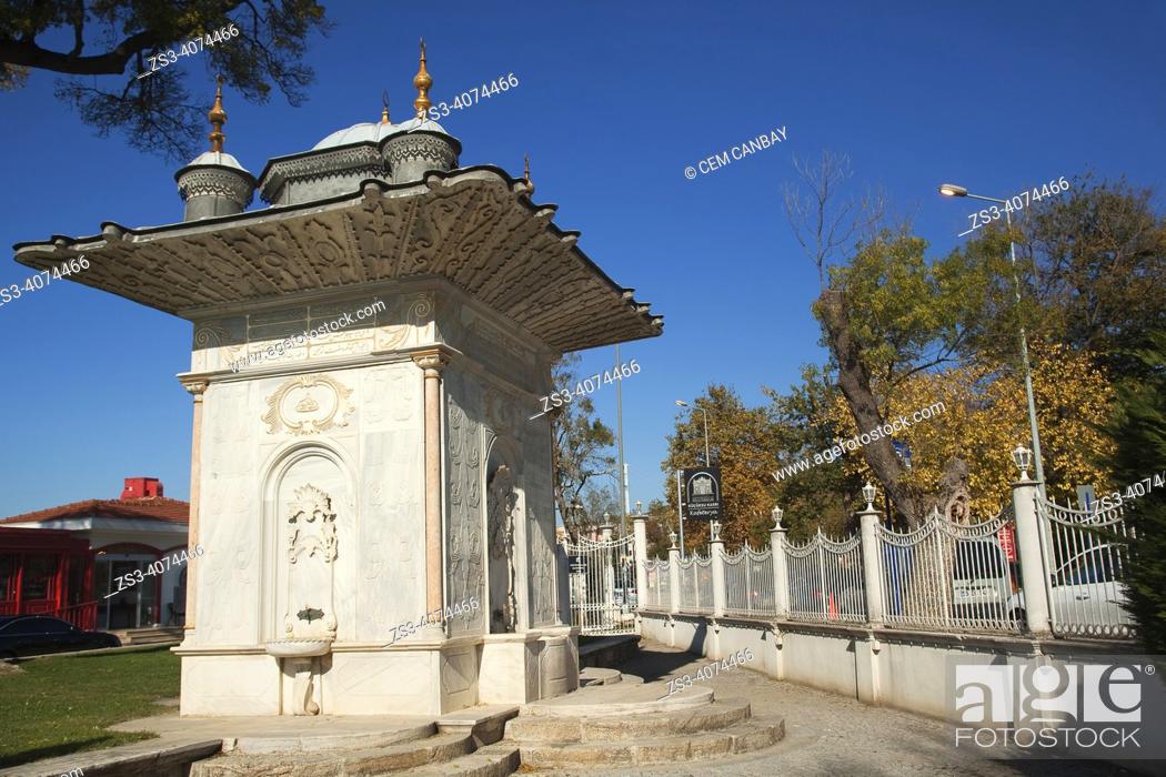 Stock Photo: View of the Küçüksu Fountain inside the Küçüksu Pavilion-Littlewater Pavilion in Küçüksu village, a neighbourhood on the Asian side of the Bosphorus in Beykoz.