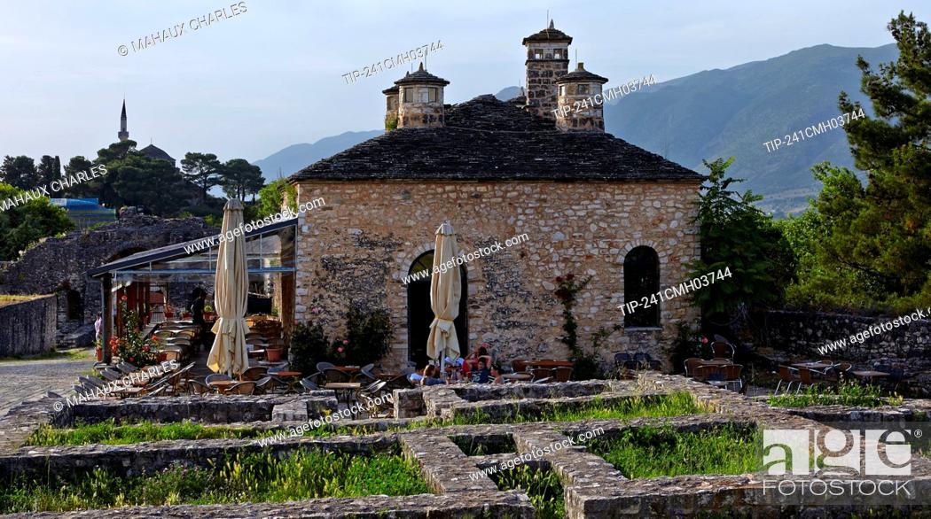 Stock Photo: The restaurant in the Kastro in Ionannina city in Epirus, Greece.