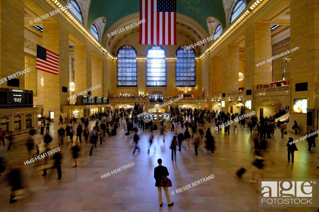 Stock Photo: United States, New York City, Manhattan, Grand Central Station.