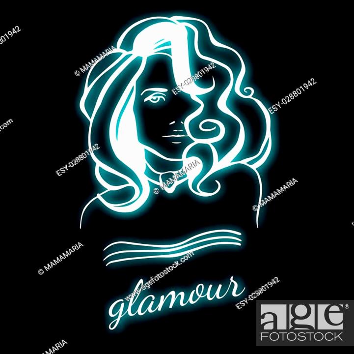 Beauty Female Face Logo Design. Creative Woman Face Vector. Hair Salon Logo,  Stock Vector, Vector And Low Budget Royalty Free Image. Pic. ESY-028801942  | agefotostock