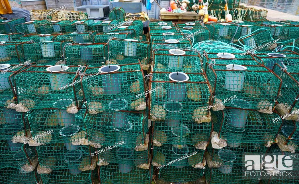 Stock Photo: Ribadesella Asturias fishing tacke in port at Spain.