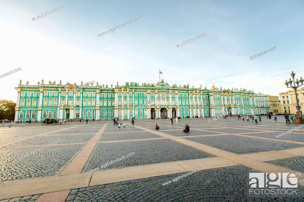 Stock Photo: The State Hermitage Museum - one of the largest and most significant art and historical museums in Russia and the world, September 14, 2016, St.