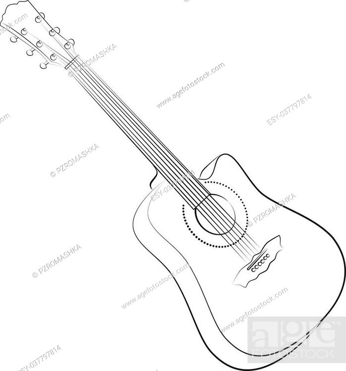 How to Draw an Acoustic Guitar: 15 Steps (with Pictures) - wikiHow