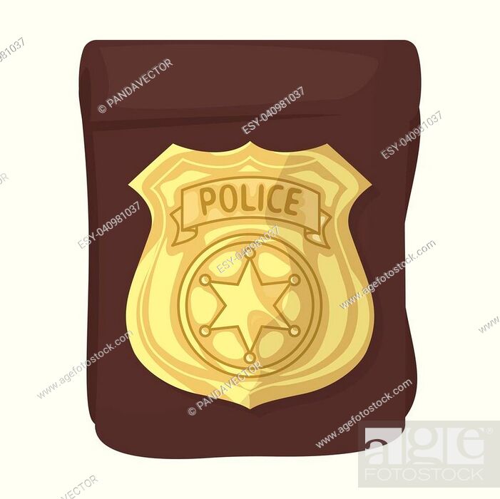 A badge, a police badge. Detective and police single icon in cartoon style  vector symbol stock..., Stock Vector, Vector And Low Budget Royalty Free  Image. Pic. ESY-040981037 | agefotostock