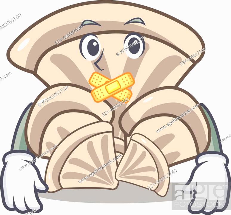 Silent oyster mushroom mascot cartoon vector illustration, Stock Vector,  Vector And Low Budget Royalty Free Image. Pic. ESY-045507640 | agefotostock